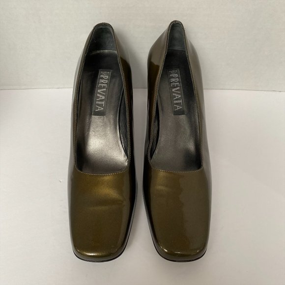 PREVATA METALLIC GREEN WOMENS HEELS IN SIZE 8B - Picture 3 of 10